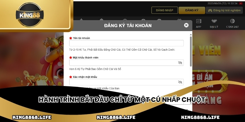 Hành trình bắt đầu chỉ từ một cú nhấp chuột