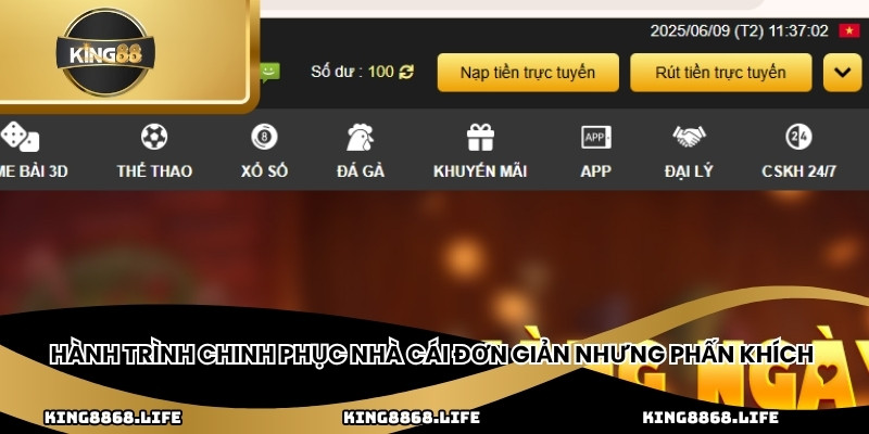 Hành trình chinh phục nhà cái đơn giản nhưng phấn khích