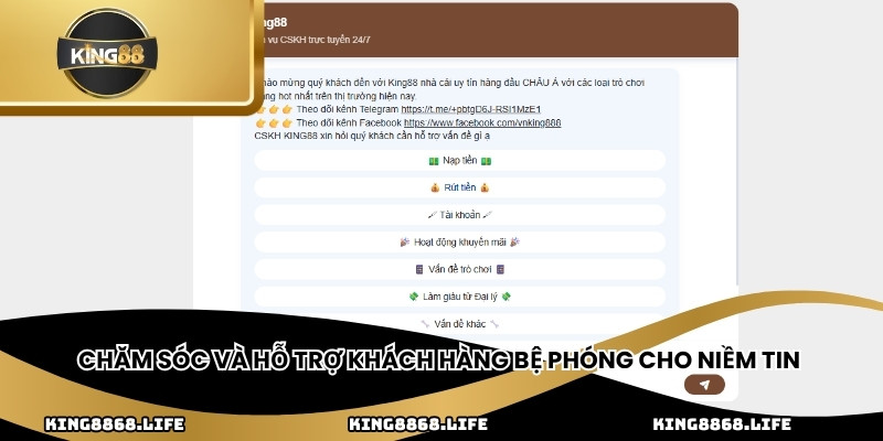 Chăm sóc và hỗ trợ khách hàng bệ phóng cho niềm tin