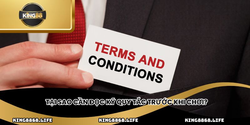 Tại sao cần đọc kỹ quy tắc trước khi chơi?